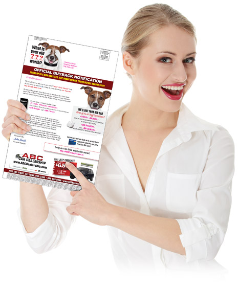 Trade Mailers, Upgrade Mailers, Email Referral Variable letters, car, automotive, marketing,