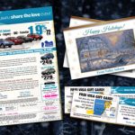 Holiday Card Mailers,inventory reduction sale, grand opening, moving sale, bankruptcy mailers, credit mailers, beacon score mailers,